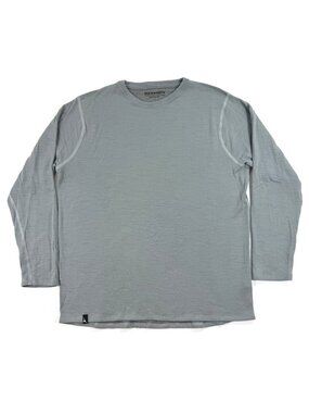 Duckworth Mens Shirt Rambouillet Wool Blend Long Sleeve Sz Large USA Flaws